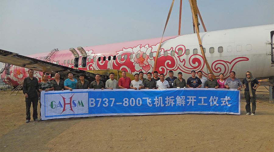 In July 2017, GAHSM disassemble 2 B737-800